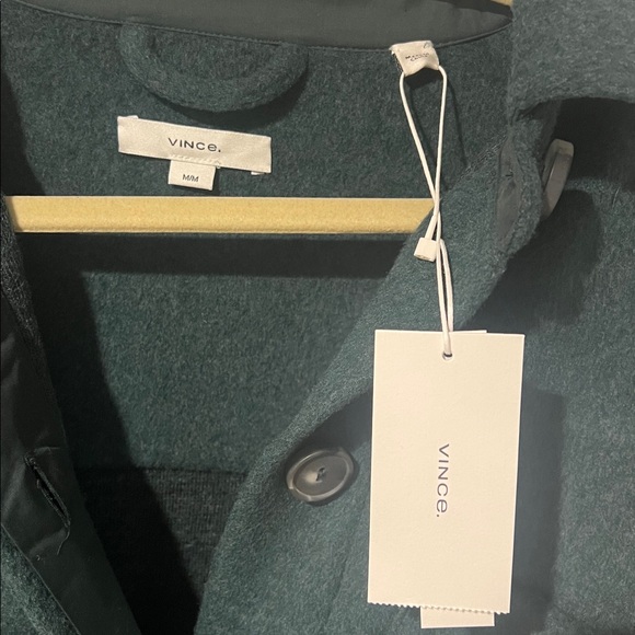 Vince Forest Green Wool Coat - Picture 2 of 5
